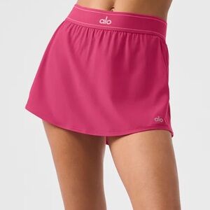 Alo Match Point tennis skirt- size small, color pink summer crush